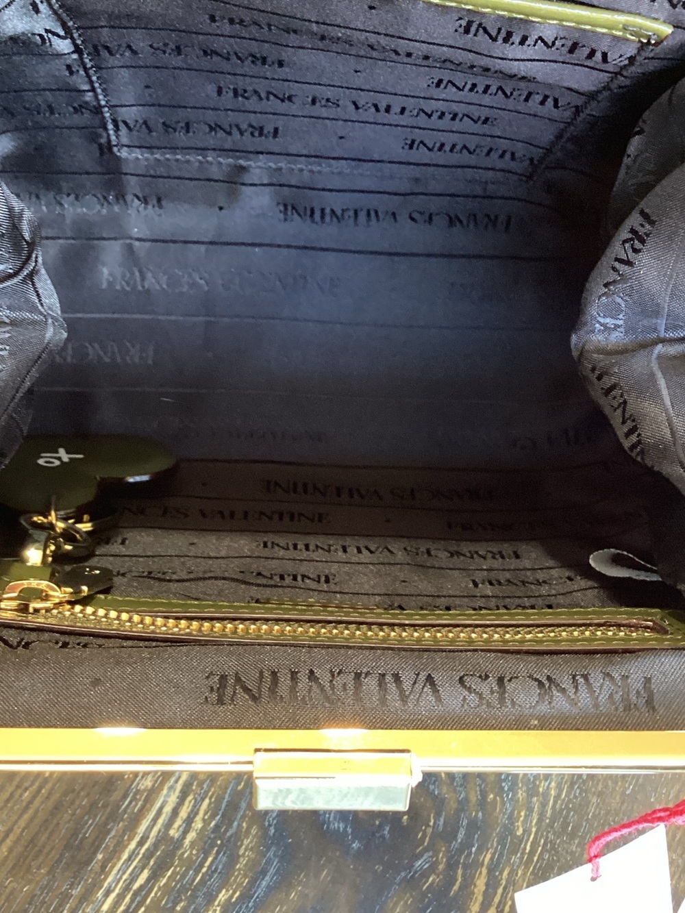 Frances Valentine Katherine Frame Leather Handbag - Picture 7 of 13